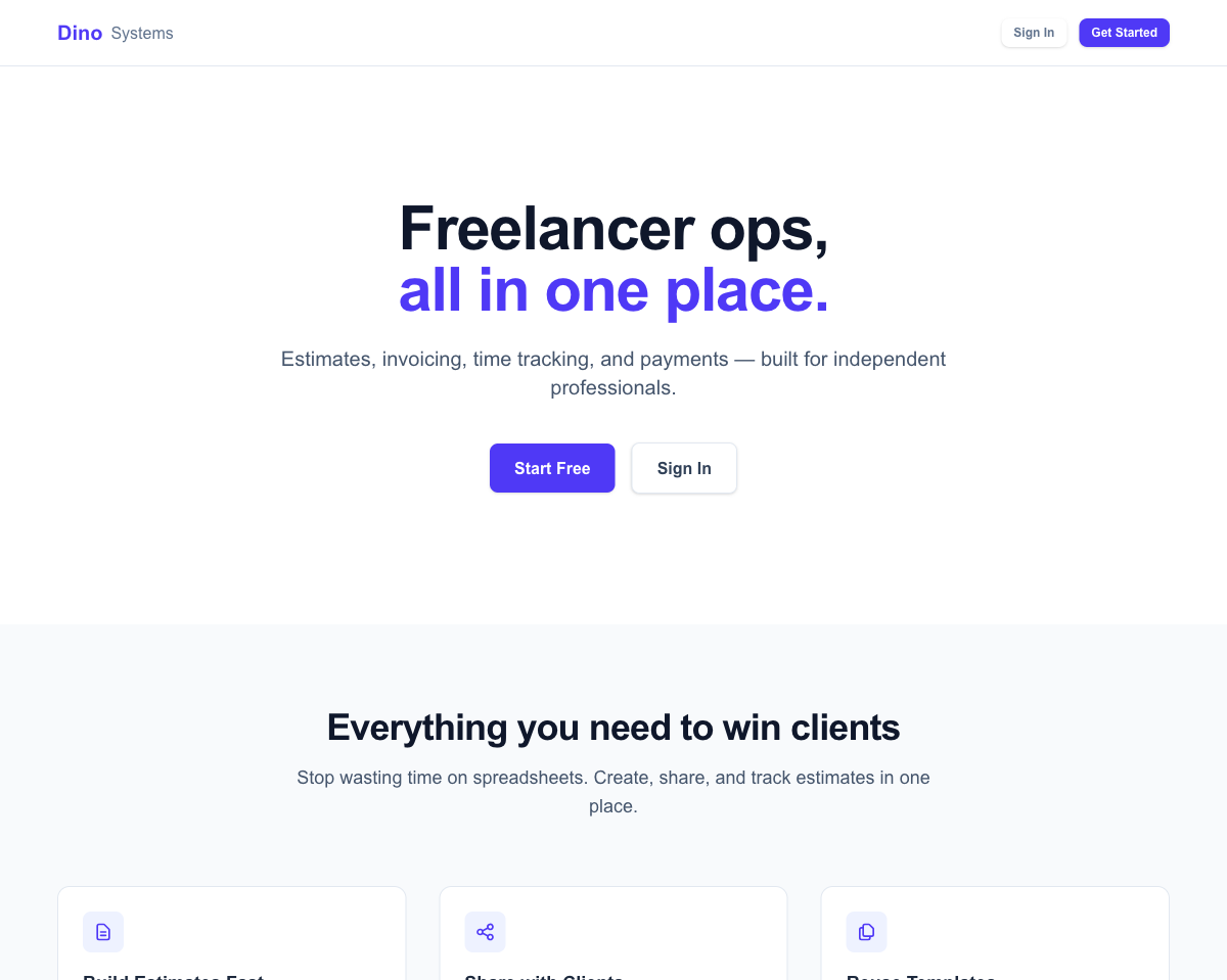 dino.systems screenshot